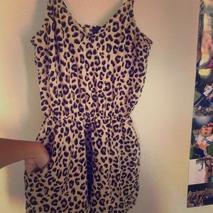 cheetah romper